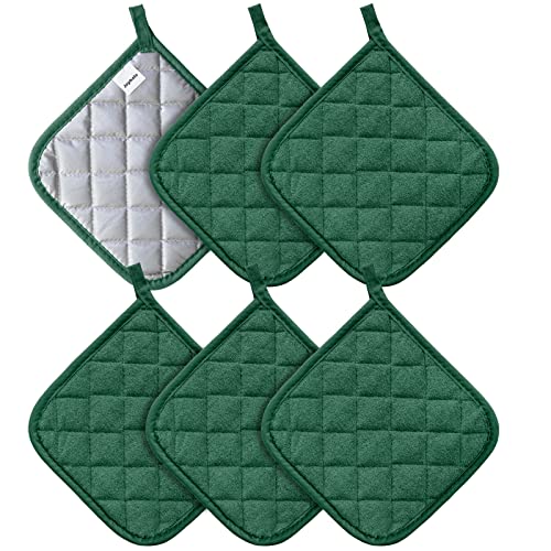 6 Pack Heat Resistant Terry Cloth Pot Holders W104