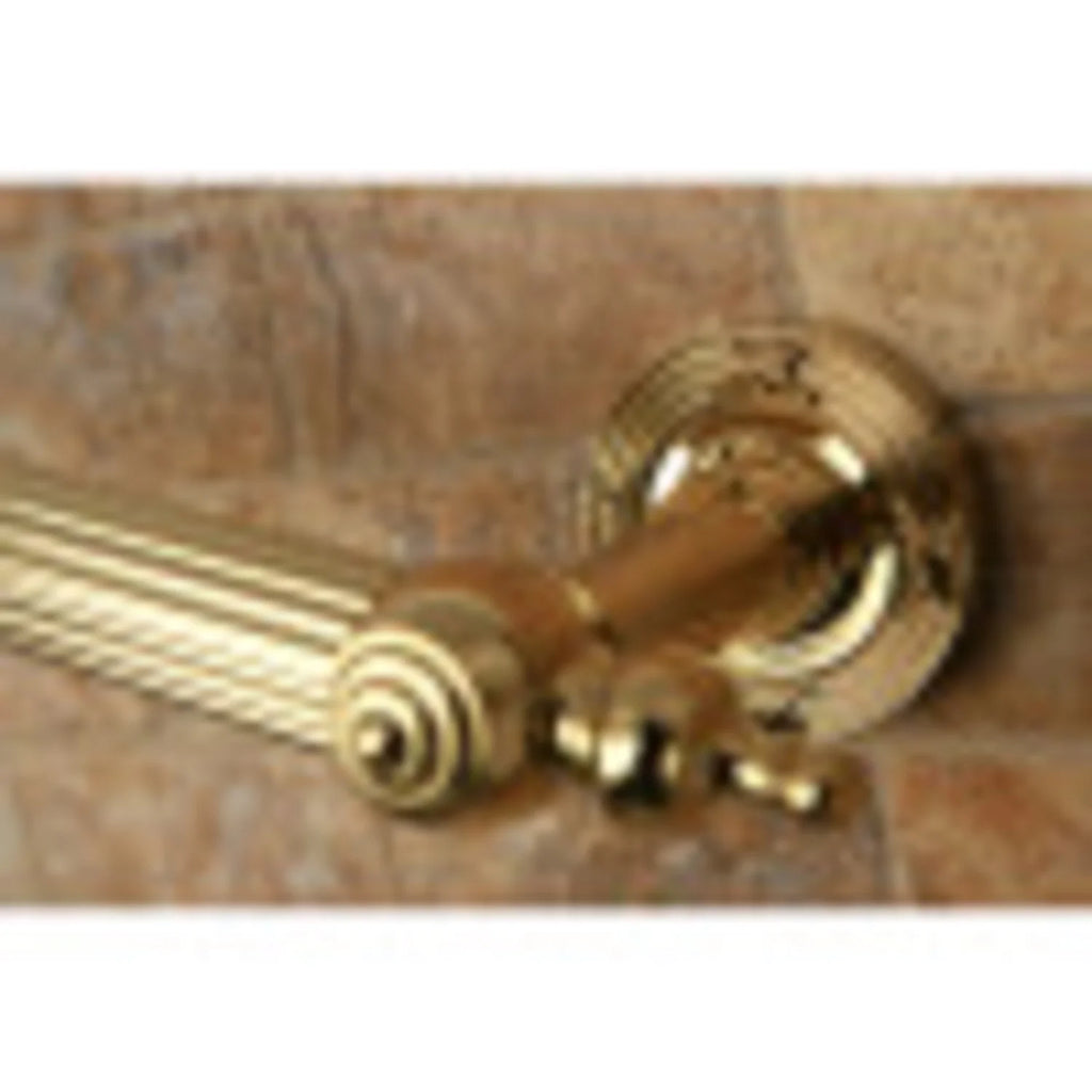 12" Polished Brass Decorative Grab Bar S7846