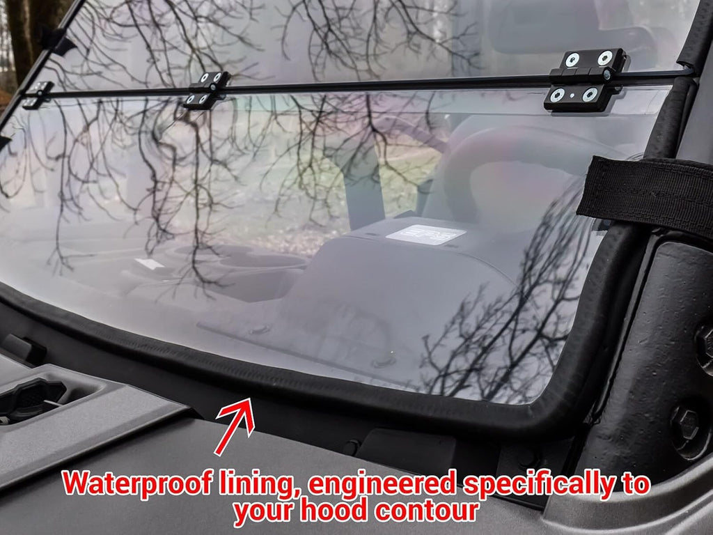 Scratch Resistant Flip/Fold Down 2-in-1 Windshield K971