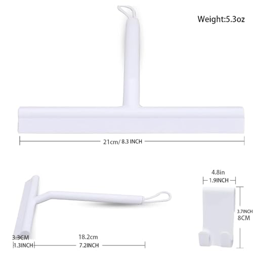 Glass Wiper Scraper Shower Squeegee with Silicone Holder A4436