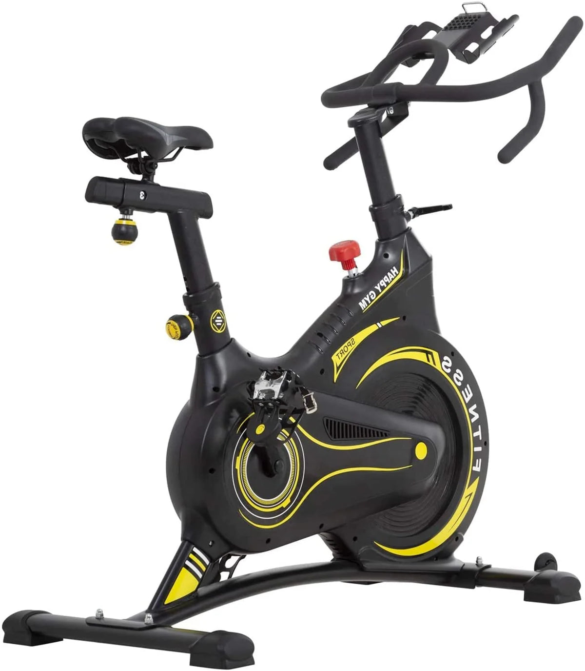 Black Exercise Bike with LCD Display I882758