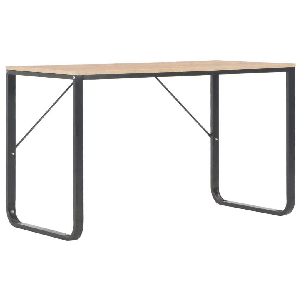 Black and Oak Computer Desk I446
