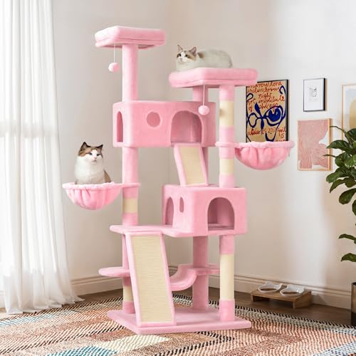 Grey Cat Tree with Sisal Scratching Posts Z661950