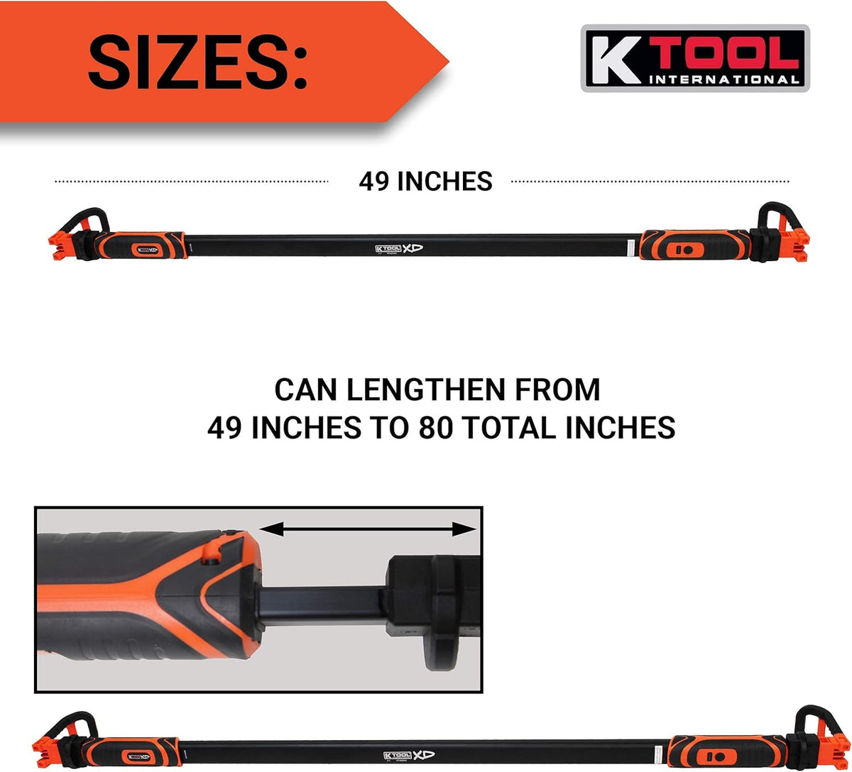 Rechargeable LED Underhood Work Light, Aluminum, 49 Inch to 80 Inch Telescoping V317