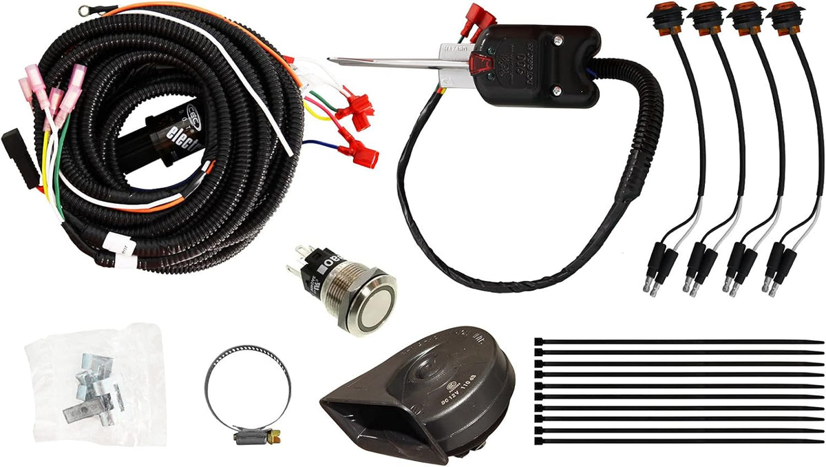 Universal ATV / UTV Turn Signal Kit with Column Turn Switch & Horn K5934