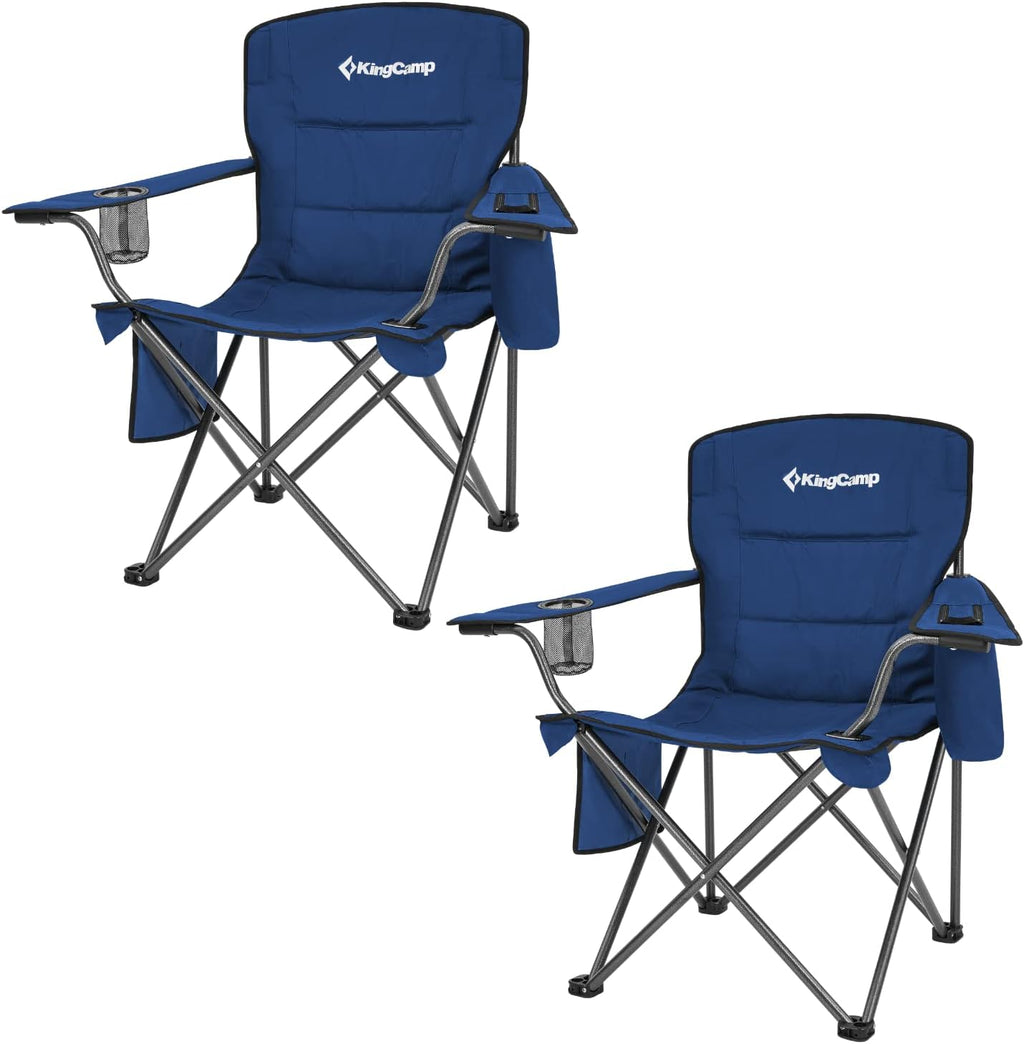 2 Pack Heavy Duty Oversized Folding Camping Chairs Y69072