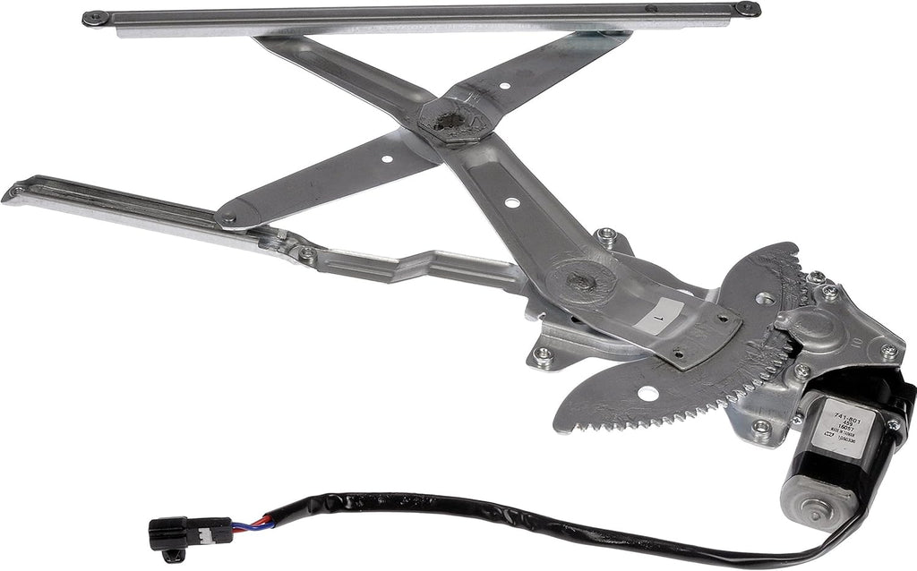 Front Driver Side Power Window Motor and Regulator Assembly Black Pack of 2 L6610