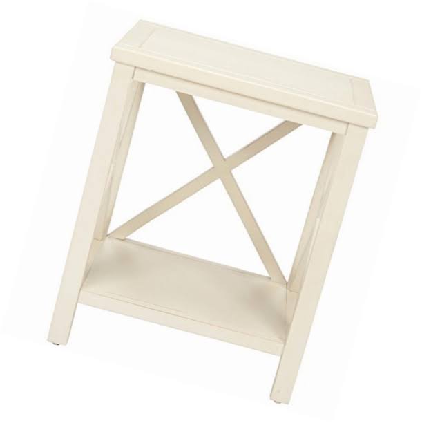 White Cross Back End Table R49341