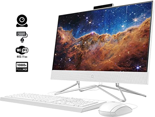 White 21.5" FHD All-in-One Desktop, 8GB RAM, 256GB PCIe SSD S6852