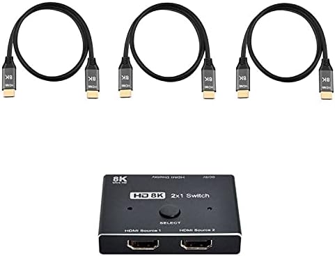 8K@60hz HDMI-Compatible 2.1 Switch 2-IN-1-OUT Hub K949