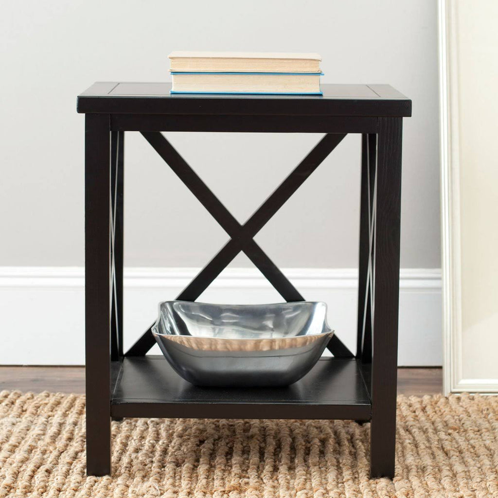 White Cross Back End Table R49341