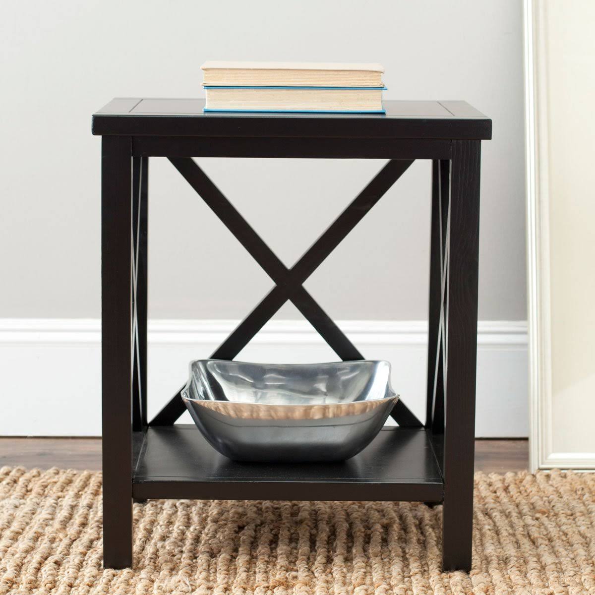 White Cross Back End Table R49341