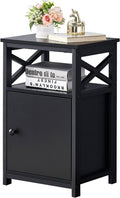 Brown Storage Cabinet and Drawer Nightstand G884