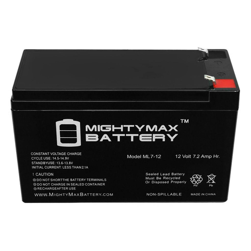 12V 7Ah SLA Battery Replacement - 10 Pack V583