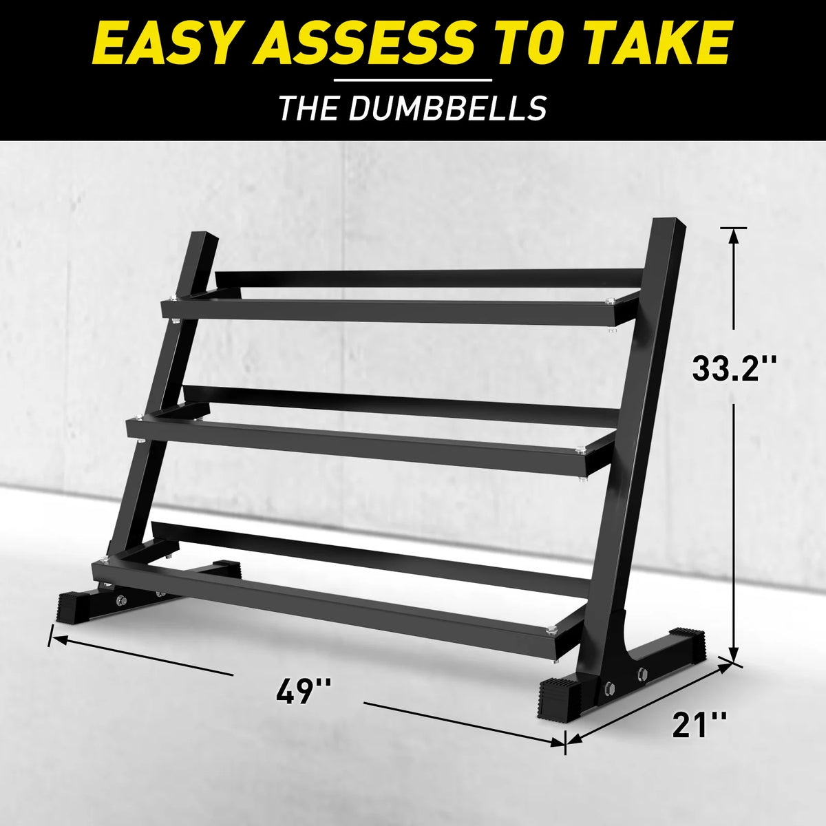 Rubber Hex Dumbbell Set with Racks I124