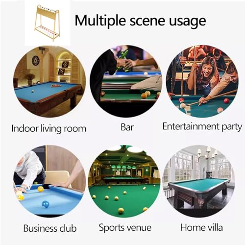 Portable Metal Pool Cue Holder Stand for 8 Pool Sticks P777