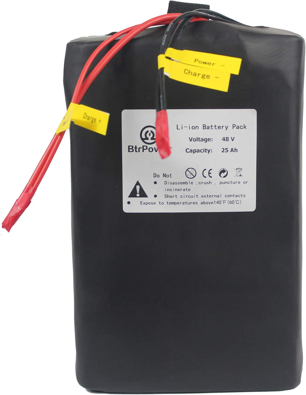 48V 10AH-50AH Lithium ion LiFePO4 Battery Pack with 5A Charger and 50A BMS U4868