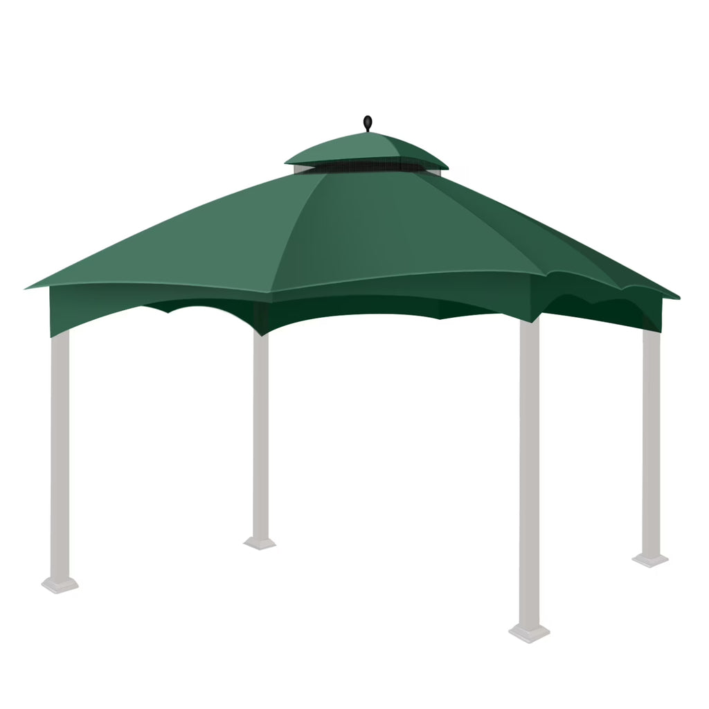Green 10 X 12 Feet Water-Resistant Gazebo Replacement Canopy Top J5460