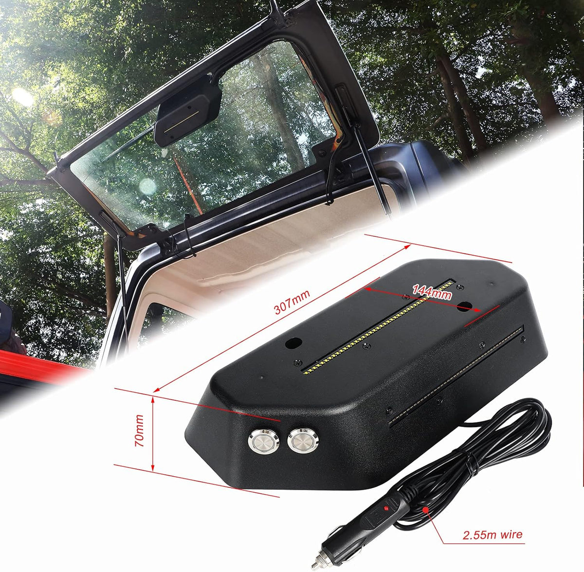 LED Trunk Rear Light Compatible with Jeep Wrangler JL JLU 2018 2019 2020 Pack of 2 K14469