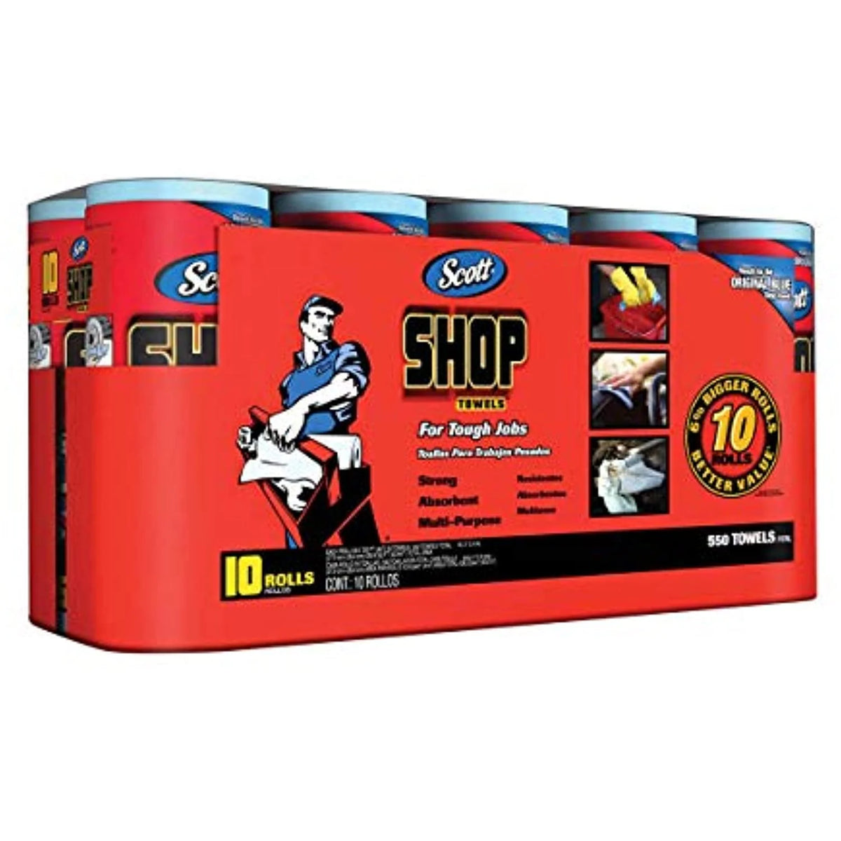Shop Towels 10-pack 55 Towels Per Roll Q5500