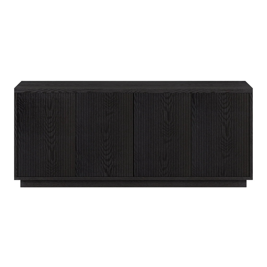 Black Grain Rectangular TV Stand U599