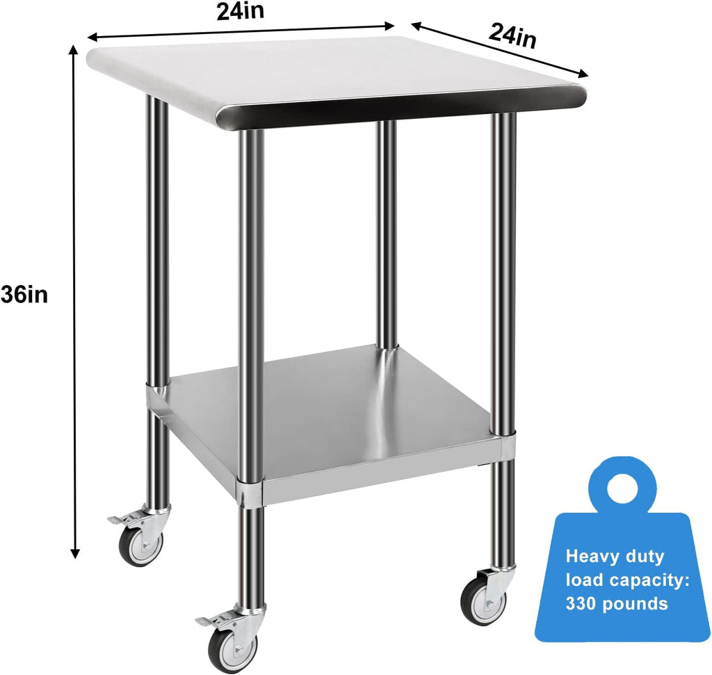 NSF Commercial Stainless Steel Work Table with Undershelf P384126