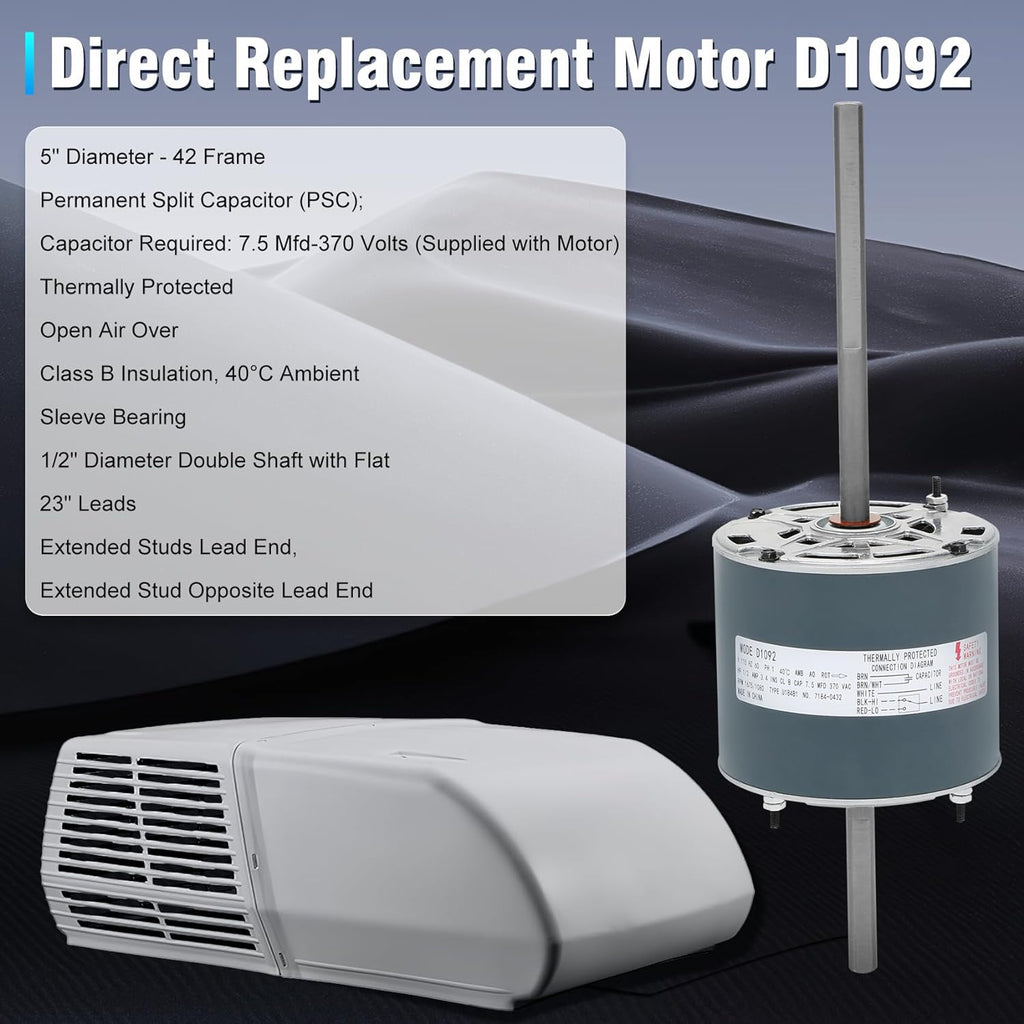 RV AC Fan Motor D16115