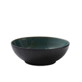 Stoneware Salad Bowl 30cm Black Green D651843