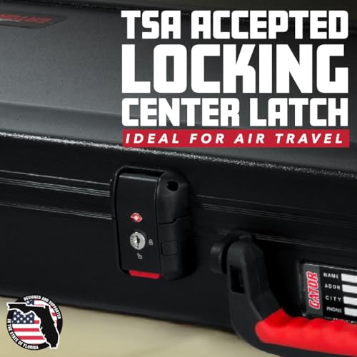 Molded Flight Case for Electric Guitars with TSA Locking Latch Z306361