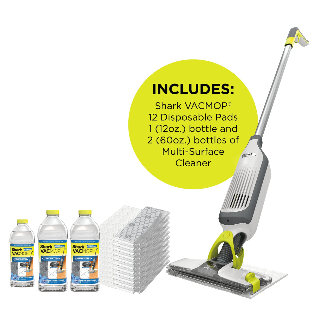 Cordless Hard Floor Vacuum Mop with Disposable Pads E63651