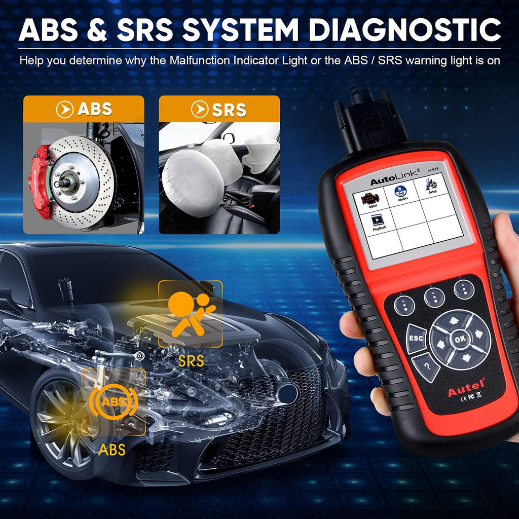 OBD2 Scanner with ABS and SRS Airbag Diagnostic K771