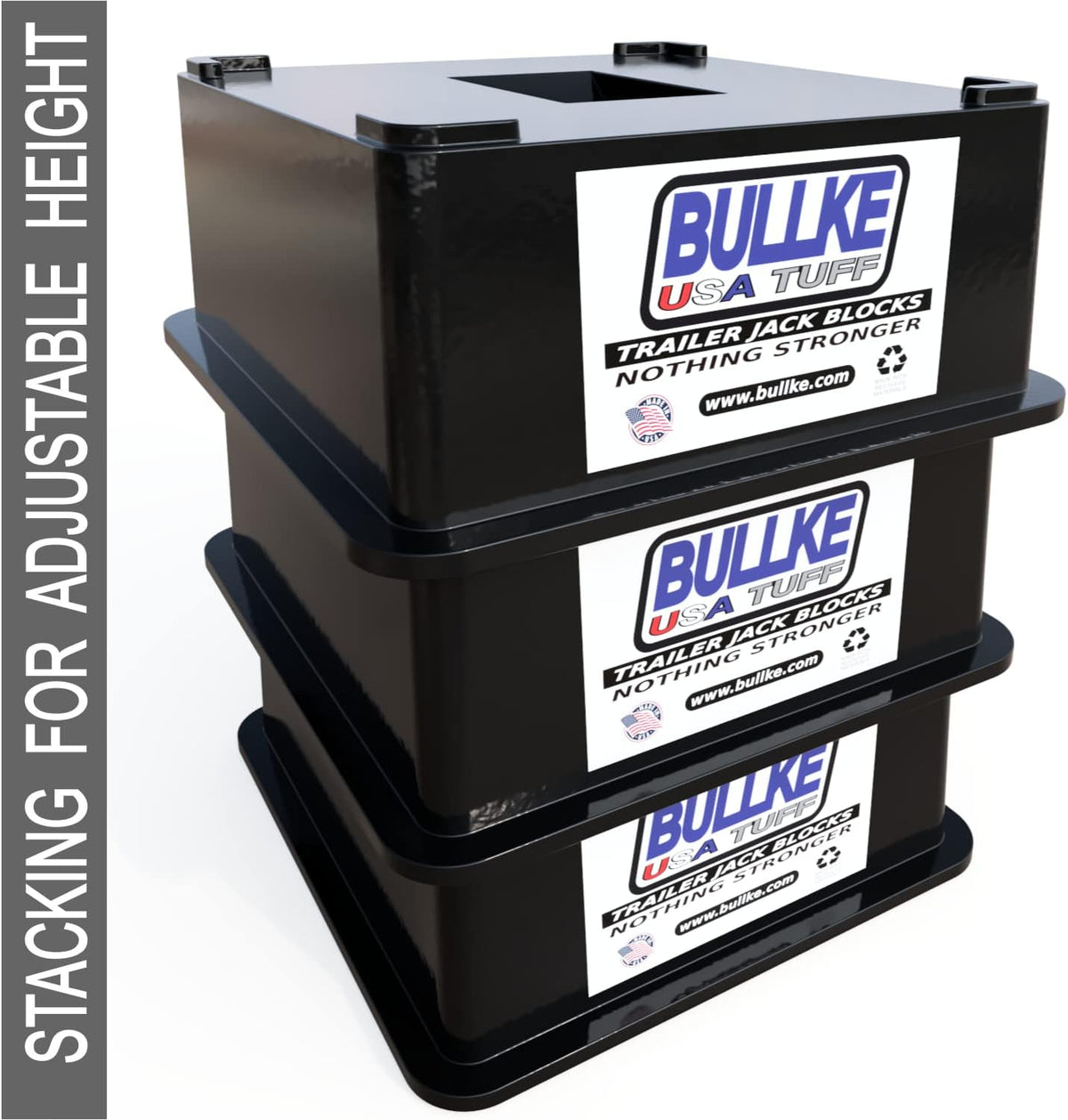 Trailer Jack Block Stand 12,000 lbs Capacity Stabilizing Pads I9552