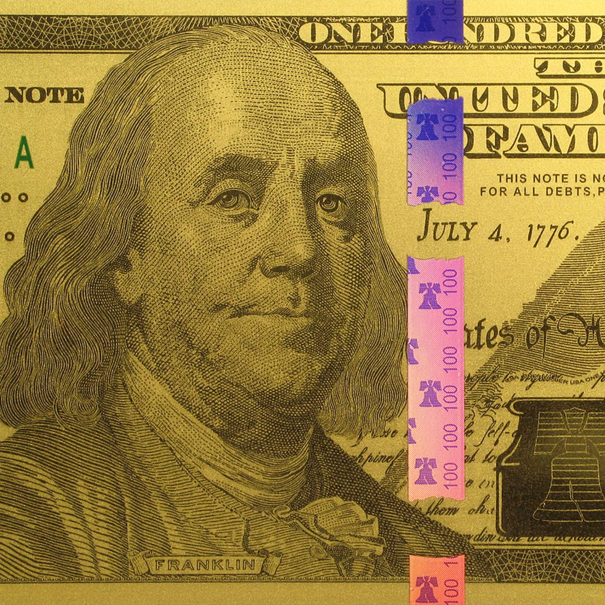 1 Gram Gold Note Replica M38980