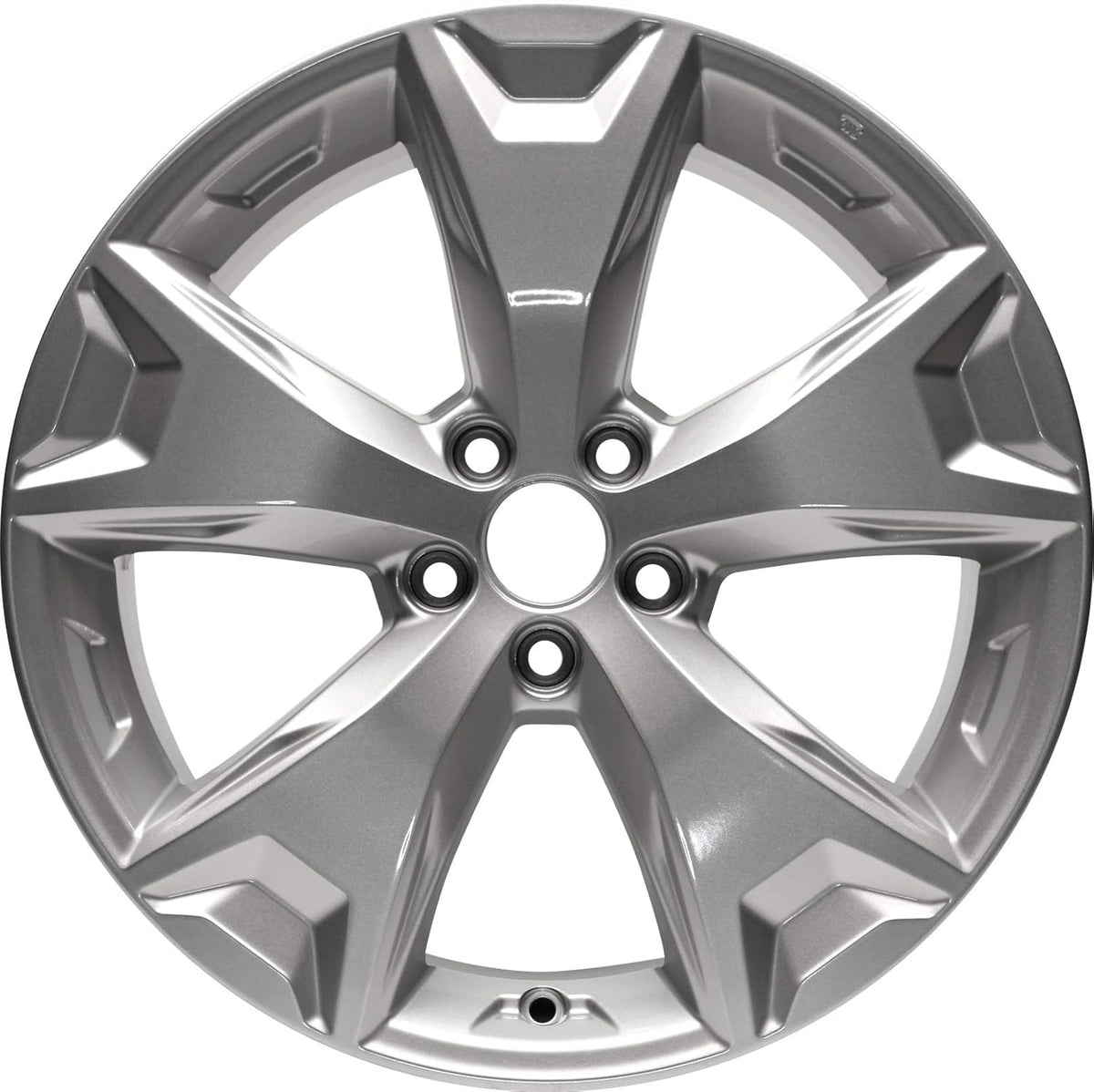 Aluminum Alloy Wheel Rim 17 Inch 5 Lug 5 Spokes B758896