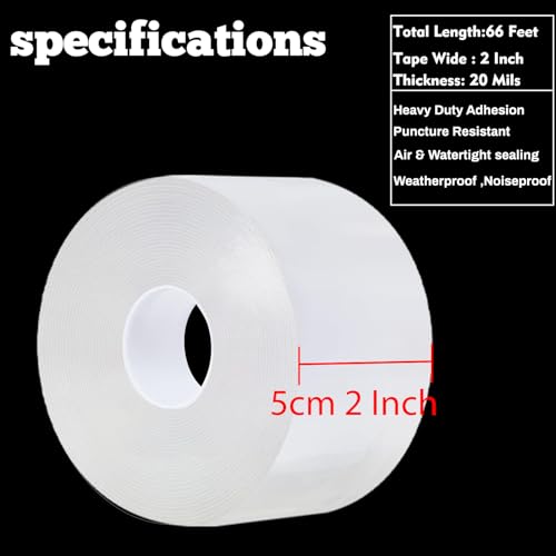 Transparent Window Weather Sealing Tape 2 Inch x 33 FT N9710