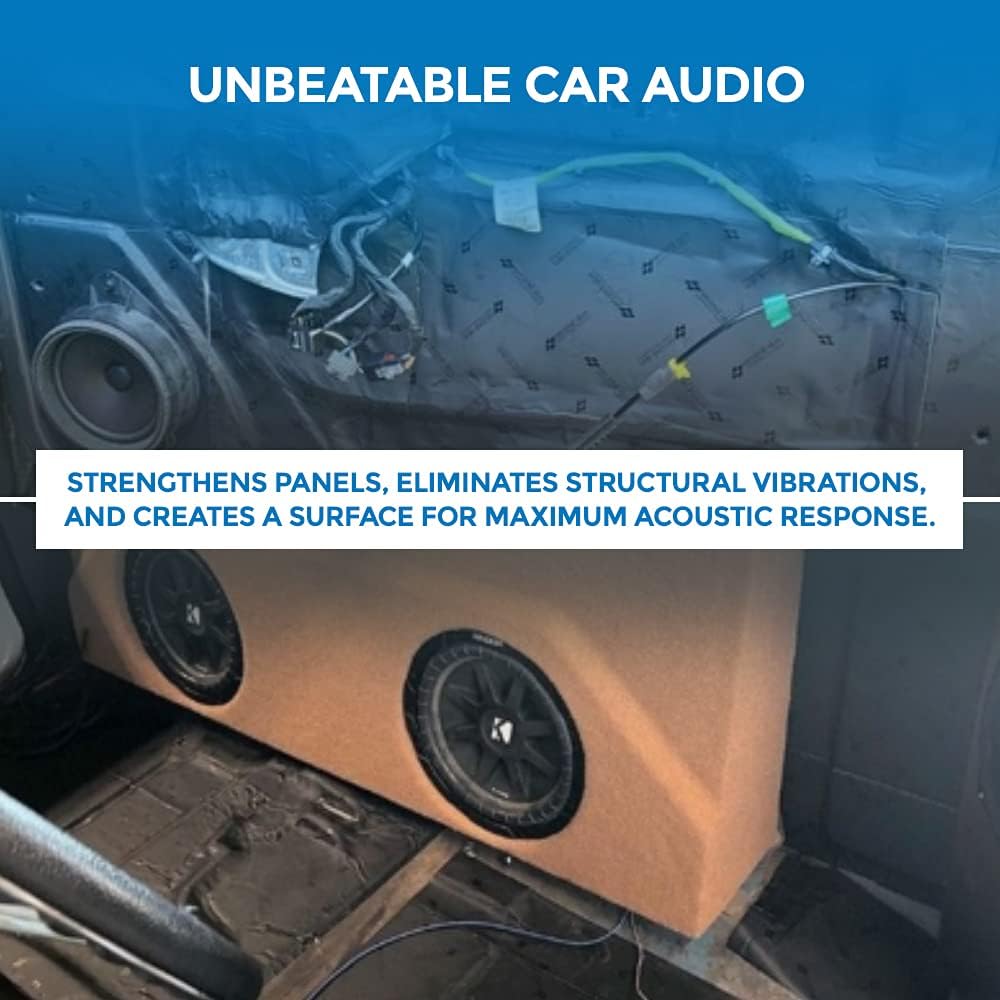 2mm Butyl Rubber Car Sound Deadening Material 20 Sq Ft 12 Sheets S714305