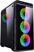 Pink Mid Tower Gaming Case with 4 x RGB Fans K881