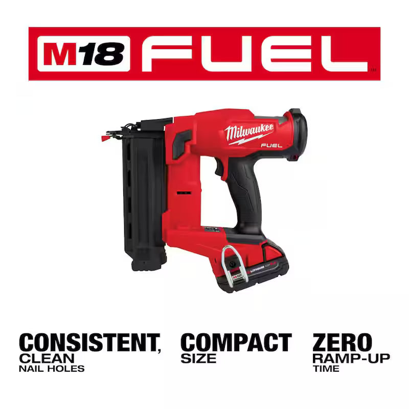 18-Volt 18-Gauge Cordless Brad Nailer Kit with Battery, Charger and Bag U67988