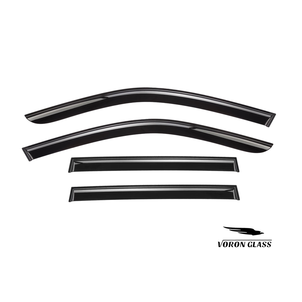 6 Pieces Glass Rain Guards for Subaru Forester D3919