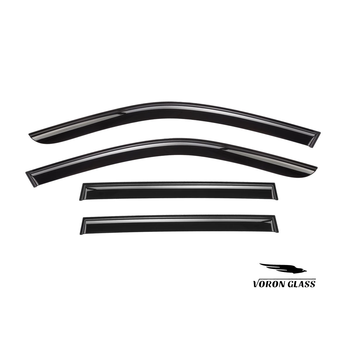6 Pieces Glass Rain Guards for Subaru Forester D3919