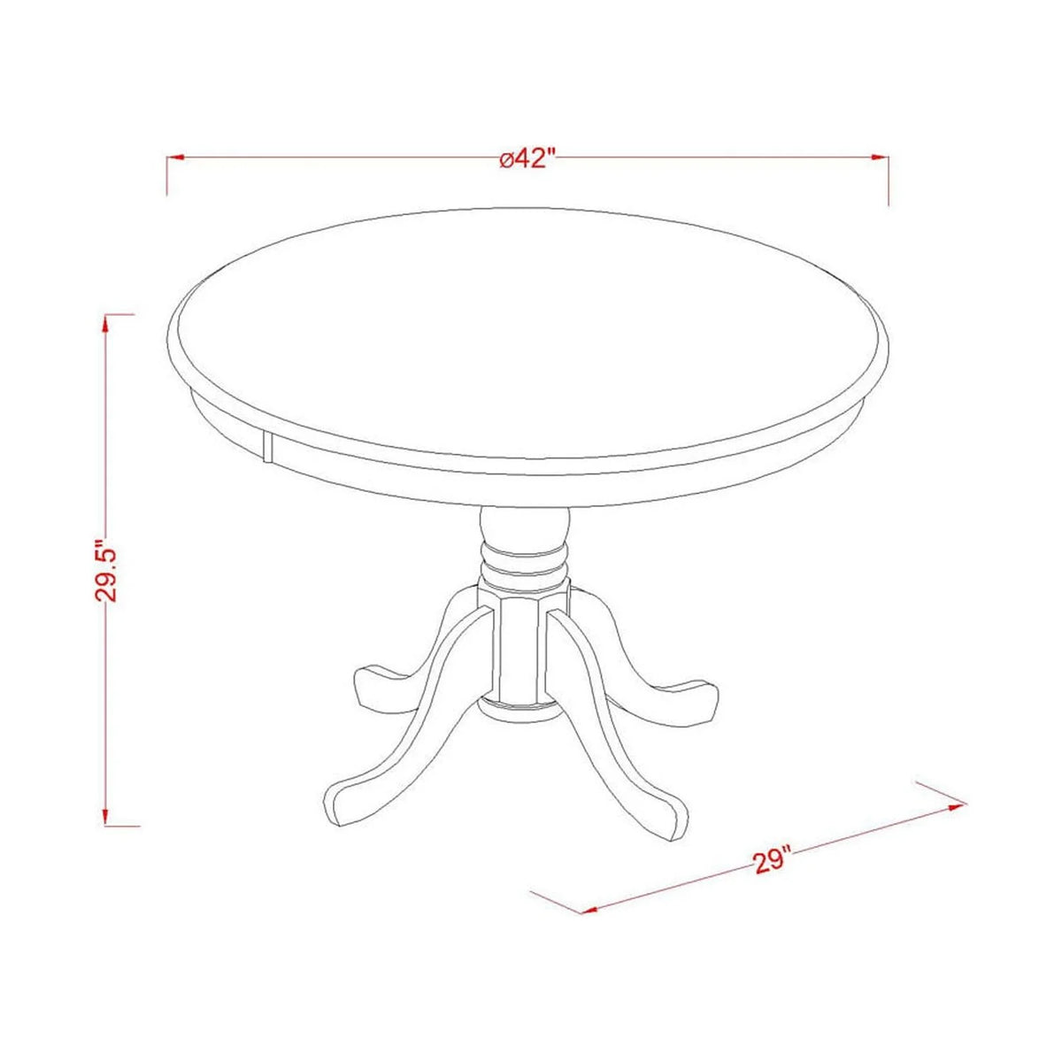 Round Small Table And Kitchen Chairs U729