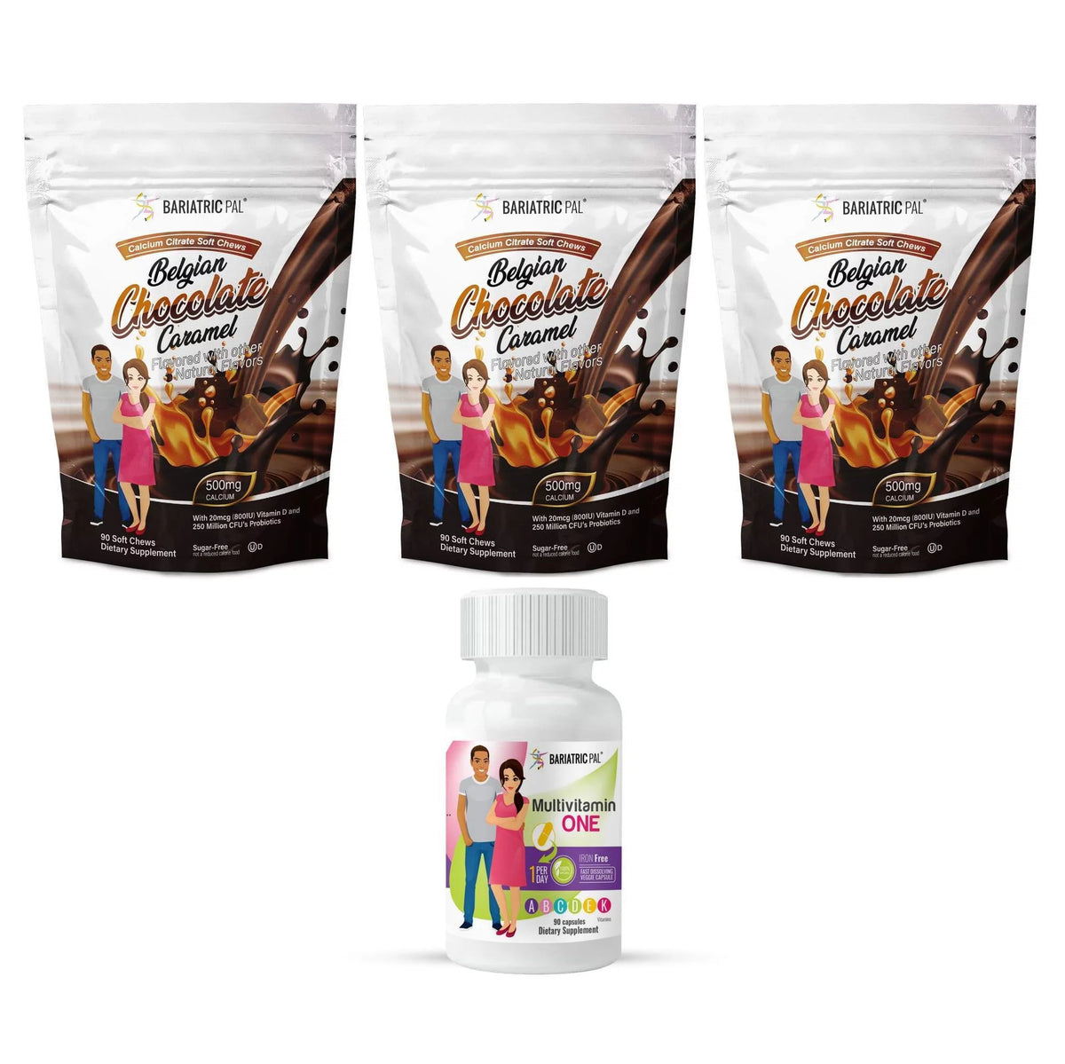 Capsules 3-Month Supply Multivitamin Calcium Citrate Soft Chews D611