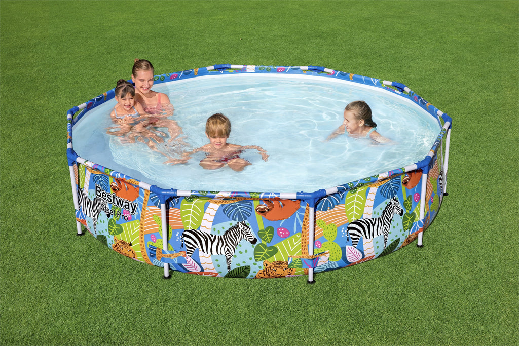10 ft. x 26 in. Round Metal Frame Above Ground Pool M5696
