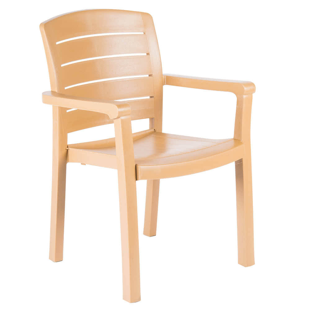 Outdoor Stacking Armchair with Ladder Back O81797