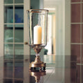 Crystal & Brass Hurricane Lamp A396