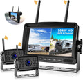 2 Digital Wireless Backup Camera System 7'' Monitor IP69K Waterproof D91889