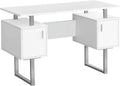 White Metal Laminate Computer Desk U423498