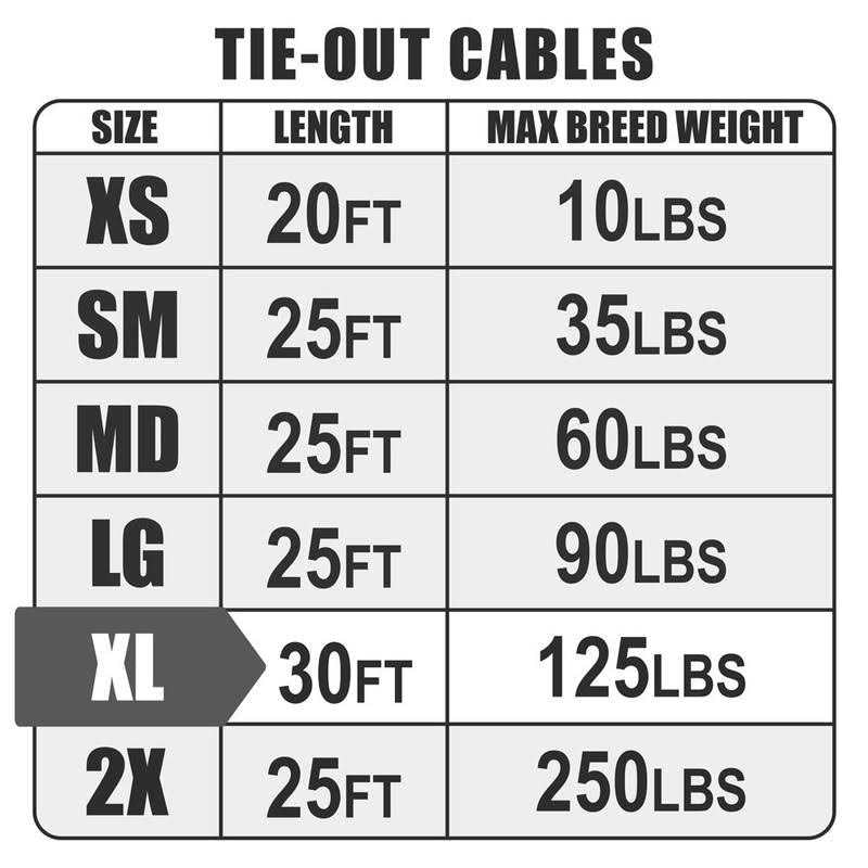 Pet Tie Out Cable for Dogs W99971