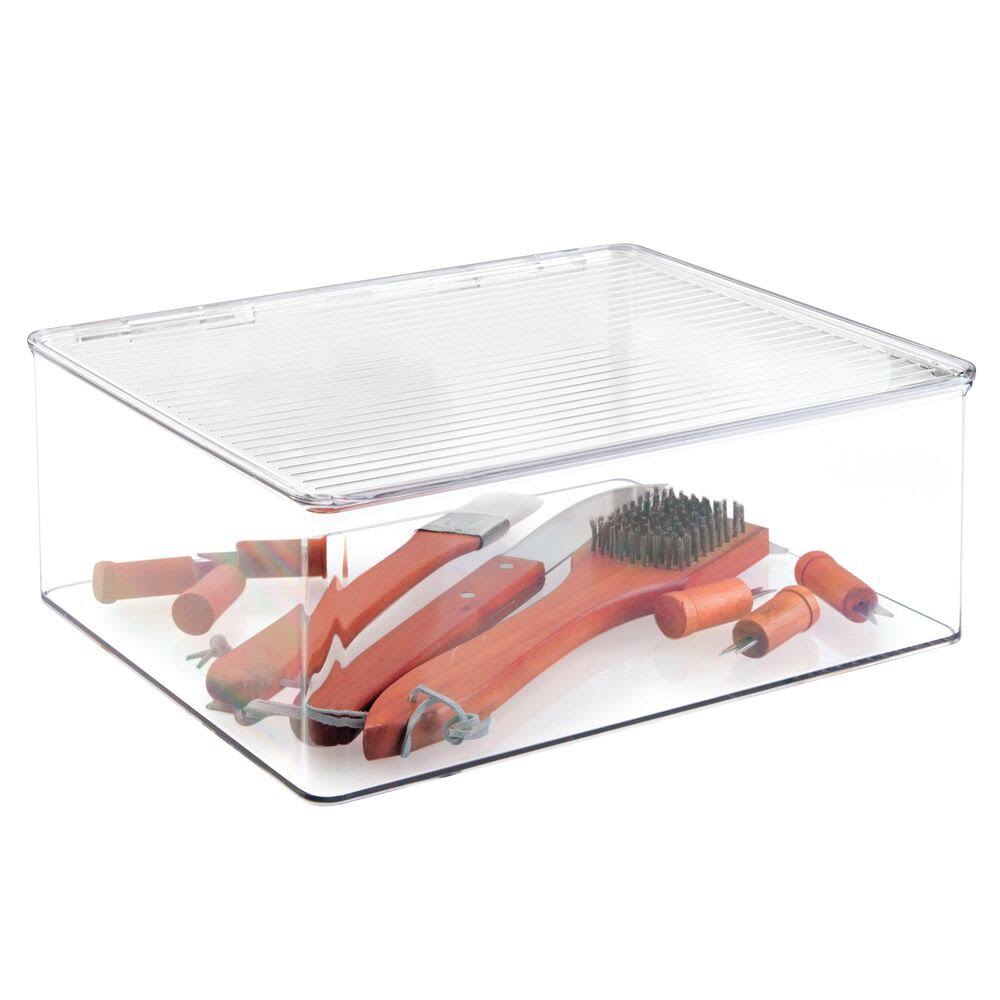 Clear Plastic Stackable Food Storage Container 4 Pack I324