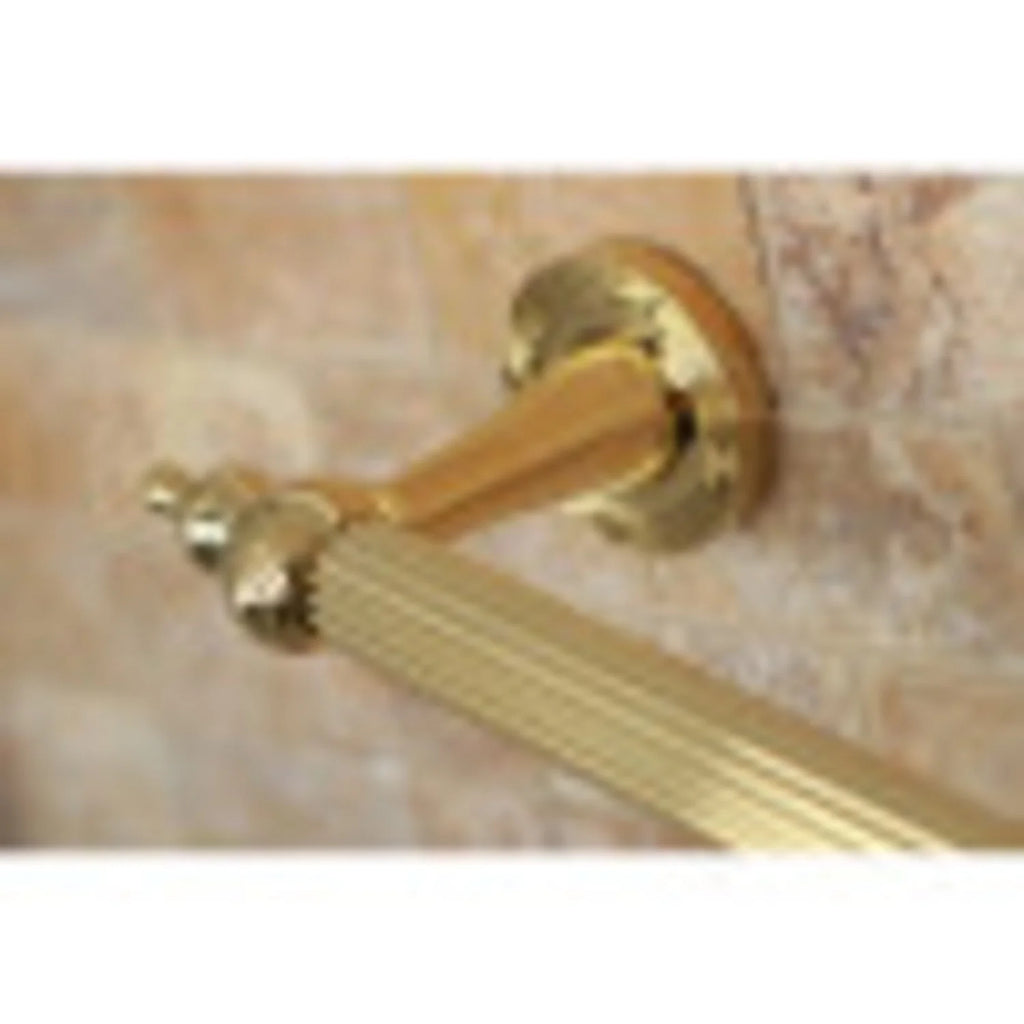 12" Polished Brass Decorative Grab Bar S7846